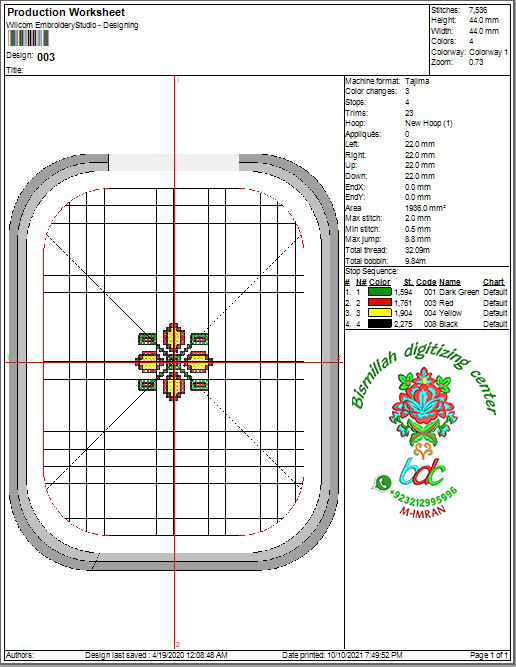 Cross Stitch Embroidery 003