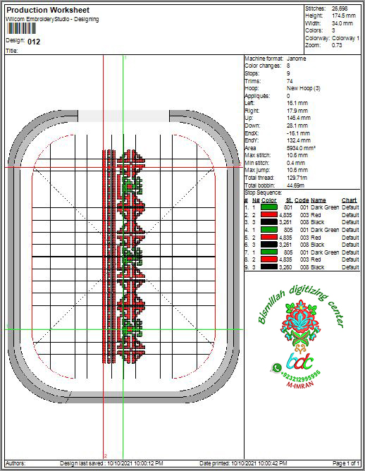Cross Stitch Embroidery 012